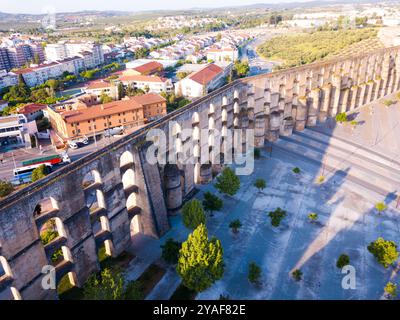 Aquädukt in der Altstadt von Elvas. Portugal Stockfoto