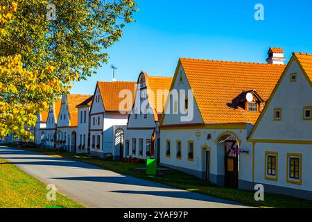 Das tschechische Dorf Holasovice Stockfoto