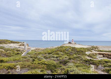 ROBE AUSTRALIA, 11. April 2023: Die ikonische Architektur aus historischem Gewand und ikonischem Obelisk an einem stürmischen Herbsttag an der Kalksteinküste in South Austra Stockfoto