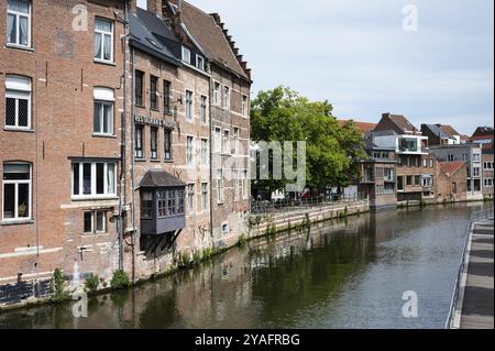 Mechelen, Provinz Antwerpen, Belgien, 06 04 2022, am Ufer des Flusses Dyle am Ijzerenleen, Europa Stockfoto