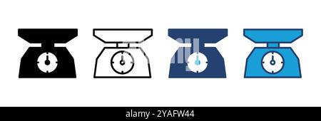 Skaliert den Symbolvektor. Symbol für Waage Stock Vektor