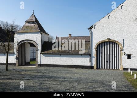 Meise, Flämisch Brabant Region, Belgien, 03 06 2022: Das Bauernhaus der Burg Imde, Europa Stockfoto