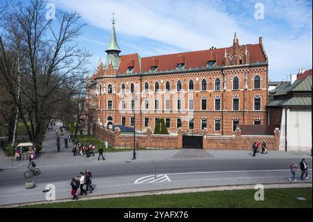 Krakau, Polen, 23. März 2024, Bau des höheren theologischen Seminars der Erzdiözese Krakau, Europa Stockfoto