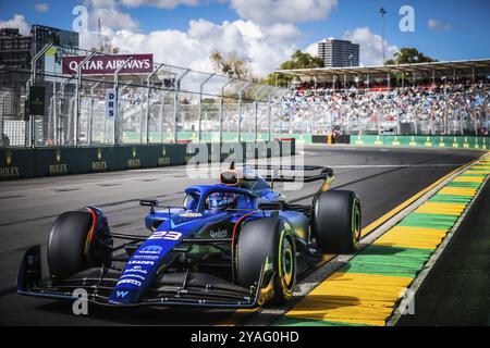 MELBOURNE, AUSTRALIEN, MÄRZ 31: Alexander Albon von Williams Racing fährt den Williams FW44 Mercedes während des Trainings beim Großen Preis von Australien 2023 Stockfoto