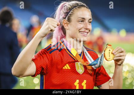 SYDNEY, AUSTRALIEN, 20. AUGUST: Alexia PUTELLAS aus Spanien schlägt England im Finale der FIFA Frauen-Weltmeisterschaft Australien Neuseeland 2023 Stockfoto