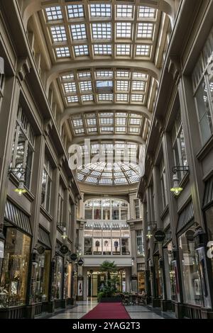 Innenarchitektur der Maedler Passage in leipzig, Deutschland, Juli 2017, Europa Stockfoto