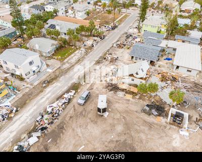 Hurrikan Milton Aftermath Stockbild aufgenommen in St. Petersburg Beach Florida 2024 Stockfoto