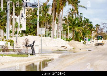 Stockfoto Hurrikan Milton im südafrikanischen Florida Bonita Beach Stockfoto