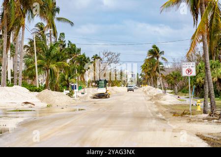 Stockbild Hurrikan Milton Florida Aftermath, Bonita Springs 2024 Stockfoto