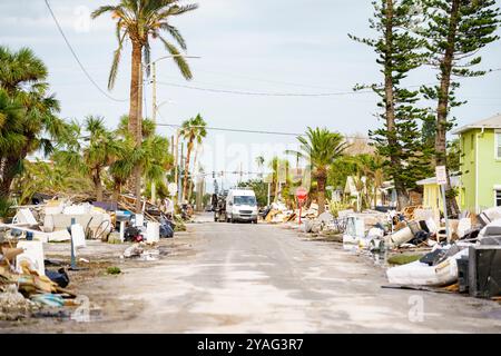 Stockbild Hurrikan Milton Aftermath 2024 St. Petersburg Beach Florida 2024 Stockfoto