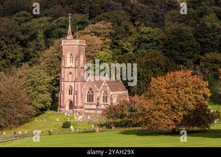 Somerset, 12. Oktober 2024: St Etheldreda's Church in West Quantoxhead, Somerset Stockfoto