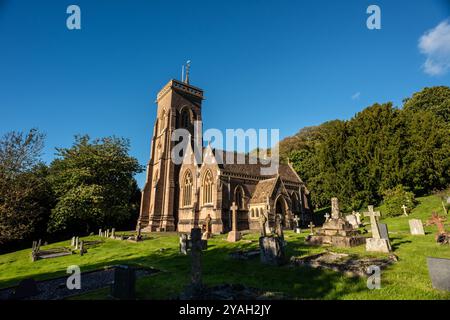 Somerset, 12. Oktober 2024: St Etheldreda's Church in West Quantoxhead, Somerset Stockfoto