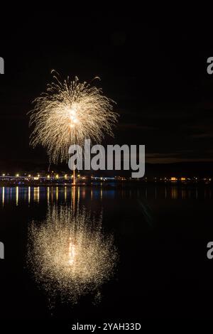 Millport Feuerwerk Weekend, Isle of Cumbrae Ayrshire Schottland Großbritannien. September 2024 Stockfoto