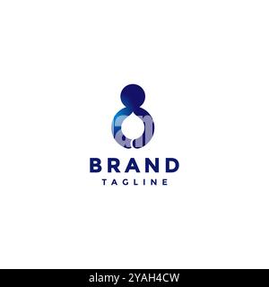 Logodesign Für Personen Mit Wassertransport. Wassersymbol Im „Peoples Arms“-Logo. Stock Vektor