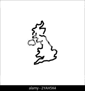 Kartensymbol Großbritannien Stock Vektor