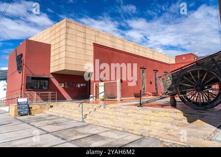 Das Museo de la Vid y el Vino oder das Museum für Rebe und Wein in Cafayate, Argentinien. Stockfoto