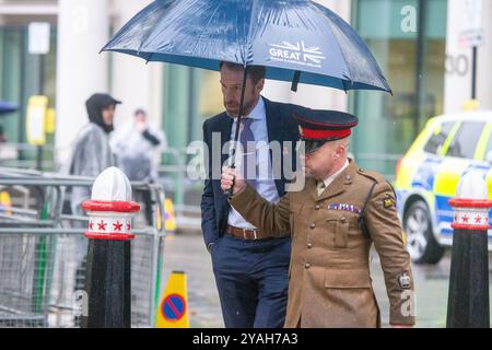 London, England, Großbritannien. Oktober 2024. GARETH SOUTHGATE trifft auf dem International Investment Summit 2024 in Guildhall, London, ein. (Kreditbild: © Tayfun Salci/ZUMA Press Wire) NUR REDAKTIONELLE VERWENDUNG! Nicht für kommerzielle ZWECKE! Stockfoto