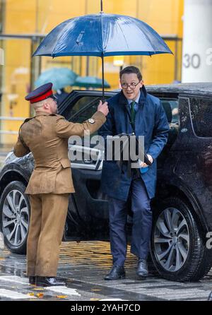 London, Großbritannien. Oktober 2024. Darren Jones, Chief Secretary of the Treasury, kommt zum Internationalen Investitionsgipfel. Internationaler Investitionsgipfel in der City of London. Quelle: Karl Black/Alamy Live News Stockfoto