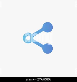 Symbol „Freigeben“ in abgewickelter Konstruktion. Stock Vektor