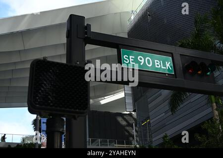 Miami Brickell an einem ruhigen Tag Stockfoto