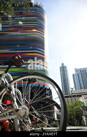 Miami Brickell an einem ruhigen Tag Stockfoto