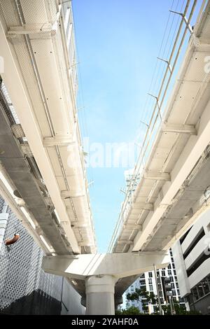 Miami Brickell an einem ruhigen Tag Stockfoto
