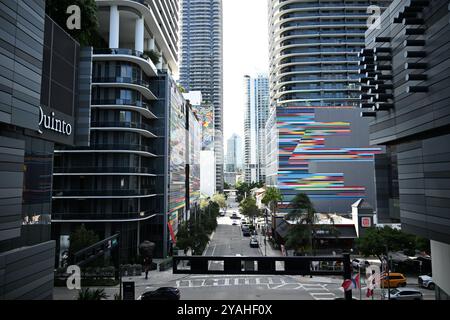 Miami Brickell an einem ruhigen Tag Stockfoto
