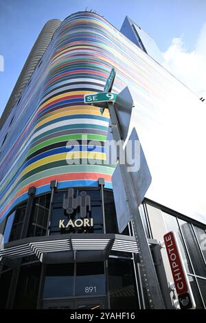 Miami Brickell an einem ruhigen Tag Stockfoto