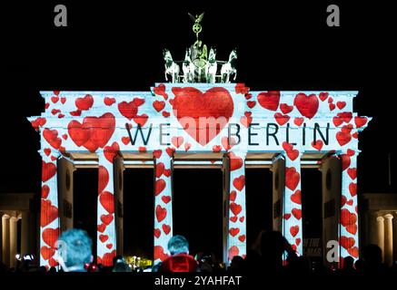 20. Berliner Lichterfest 2024, Berlin, Brandenburger Tor, Deutschland Stockfoto