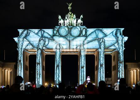 20. Berliner Lichterfest 2024, Berlin, Brandenburger Tor, Deutschland Stockfoto