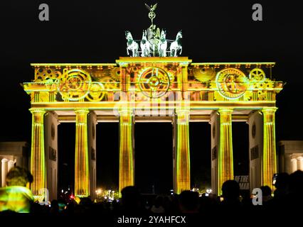 20. Berliner Lichterfest 2024, Berlin, Brandenburger Tor, Deutschland Stockfoto