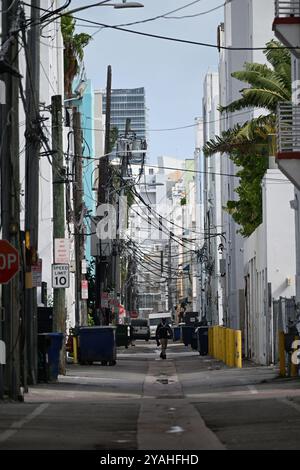 South Beach miami und Ocean Drive Avenue Stockfoto