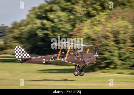 De Havilland DH82 Tiger Moth 'G-AHAN', Old Warden Airfield, Biggleswade, Bedfordshire, England, UK Stockfoto