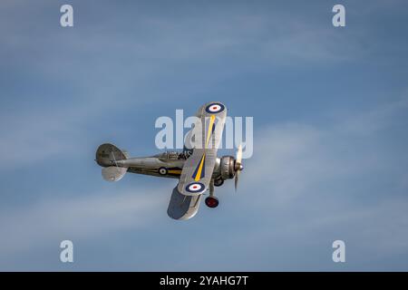 Gloster Gladiator „K7985“, Old Warden Airfield, Biggleswade, Bedfordshire, England, UK Stockfoto