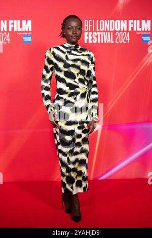 London, Großbritannien. Oktober 2024. Lupita Nyong'o besuchte den Screen Talk: Lupita Nyong'o während des 68. BFI London Film Festivals in der Royal Festival Hall in London, England am 14. Oktober 2024. Foto: Aurore Marechal/ABACAPRESS. COM Credit: Abaca Press/Alamy Live News Stockfoto