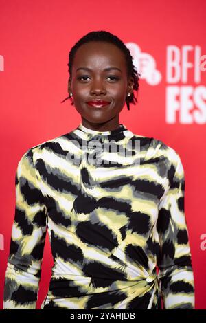 London, Großbritannien. Oktober 2024. Lupita Nyong'o besuchte den Screen Talk: Lupita Nyong'o während des 68. BFI London Film Festivals in der Royal Festival Hall in London, England am 14. Oktober 2024. Foto: Aurore Marechal/ABACAPRESS. COM Credit: Abaca Press/Alamy Live News Stockfoto