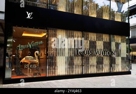 Boutique Louis Vuitton auf der Düsseldorfer Kö Aussenansicht der Edelboutique Louis Vuitton auf der Düsseldorfer Königsallee. Düsseldorf Deutschland Nordrhein-Westfalen / NRW Stockfoto