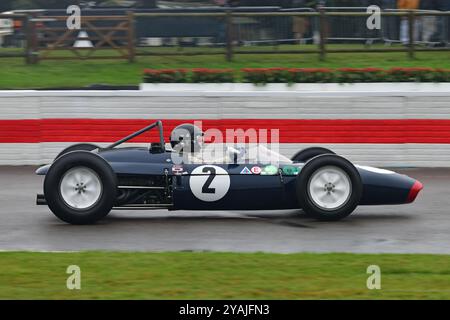 Federico Buratti, Lotus-BRM 24, Glover Trophy, ein 25-minütiges Rennen für Grand-Prix-Autos mit 1½-Liter-Motor, das auf Strecken in Großbritannien und Europa startete Stockfoto