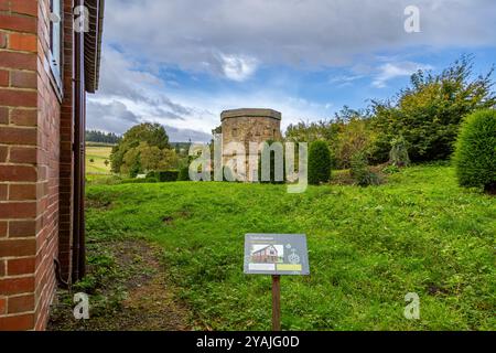 Historisches Chirk Castle Grounds & Gardens, Wales UK. Stockfoto