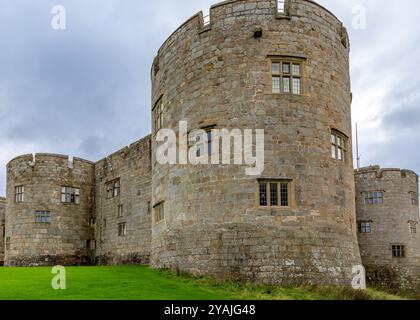 Historisches Chirk Castle Grounds & Gardens, Wales UK. Stockfoto