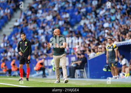 Barcelona, Spanien. September 2024. Manolo Gonzalez von (RCD Espanyol) wurde während des LaLiga EA SPORTSPIELS zwischen RCD Espanyol de Barcelona und Villarreal CF im RCDE Stadium gesehen. Endergebnis: Espanyol 1-2 Villareal. Quelle: SOPA Images Limited/Alamy Live News Stockfoto