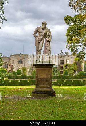 Historisches Chirk Castle Grounds & Gardens, Wales UK. Stockfoto