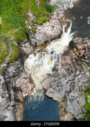 River Etive Falls, Glencoe National Park, Schottland Stockfoto
