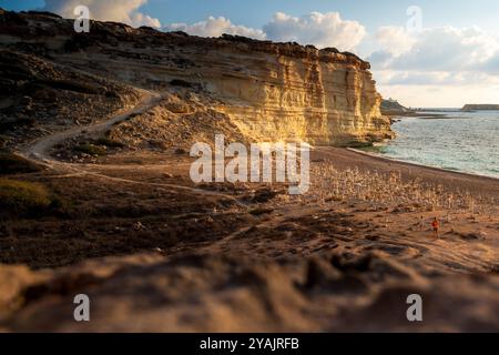 Weißer Fluss Strand, Zypern. Stockfoto