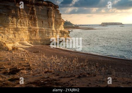 Weißer Fluss Strand, Zypern. Stockfoto