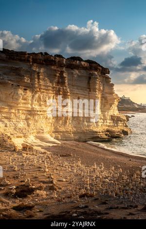 Weißer Fluss Strand, Zypern. Stockfoto