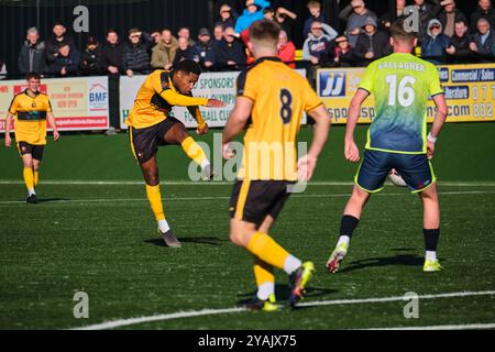 Rushall Olympic gegen Peterborough Sports (Qualifikation für den FA Cup in der vierten Runde) Stockfoto