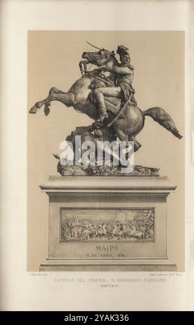 Bernardo O’Higgins Bernardo O’Higgins Riquelme (1778–1842) war ein chilenischer Unabhängigkeitsführer, der Chile im chilenischen Unabhängigkeitskrieg von der spanischen Herrschaft befreite. Er war ein wohlhabender Grundbesitzer baskisch-spanischer und irischer Abstammung. Obwohl er der zweite Oberste Direktor Chiles (1817–1823) war, gilt er als einer der Gründungsväter Chiles, da er als erster Inhaber dieses Titels einen völlig unabhängigen chilenischen Staat führte. Er war Generalkapitän der chilenischen Armee, Brigadier der Vereinigten Provinzen der Río de la Plata, Generaloffizier von Gran Colombia und Grand Marsha Stockfoto