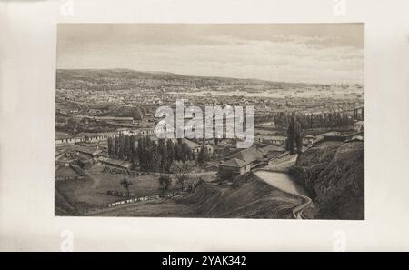 Valparaiso des 19. Jahrhunderts. Allgemeine Ansicht von Valparaiso. Chile. 1872 Stockfoto