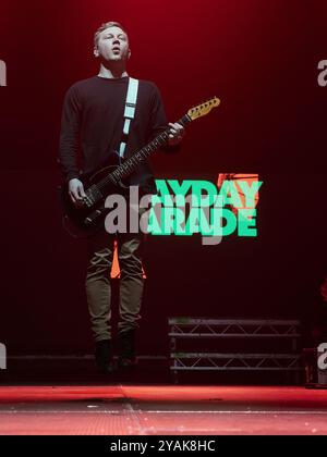 Mayday Parade während ihres Konzerts im Club Sant Jordi, Barcelona, Spanien. Foto von Mariano Anton. Stockfoto